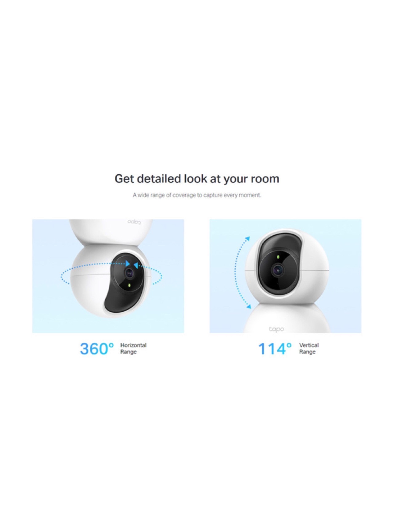 Tapo C200, Pan/Tilt Home Security Wi-Fi Camera